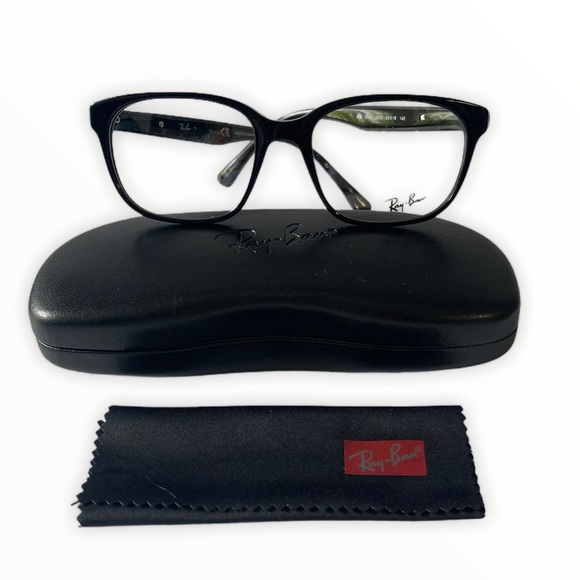 Ray-Ban Unisex Eyeglasses RX5340 Black square 53-18-145 Full Rim Acetate - Picture 3 of 12